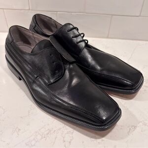 Stacy Adams Peyton Dress Oxford Black Leather Square Toe Size 10.5 NWOT